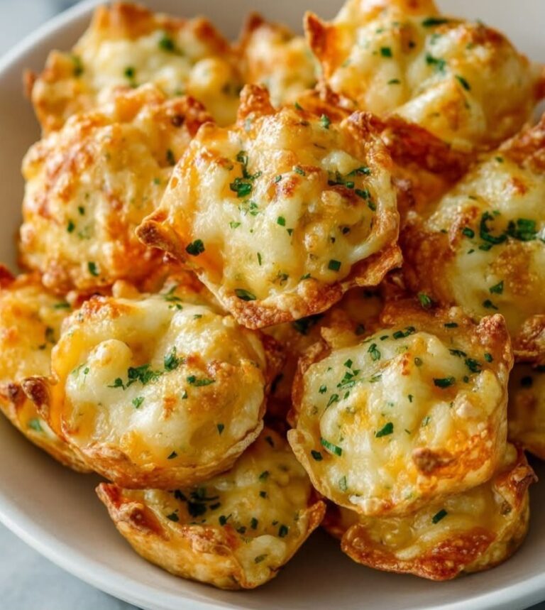 How to Make Crispy Garlic Parmesan Wonton Cups