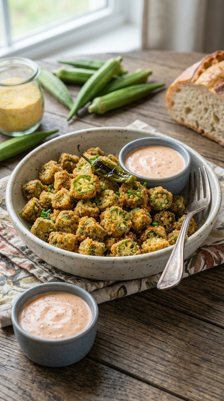 How to Make Southern Golden Crispy Fried Okra