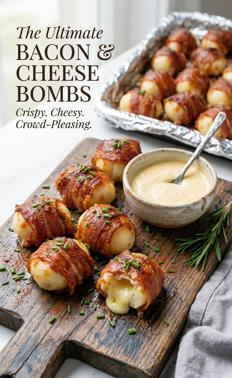 Crispy Bacon-Wrapped Potato Bites