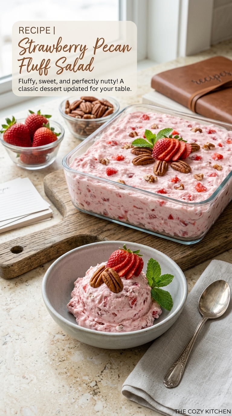 Easy 4-Ingredient Strawberry Fluff Salad Recipe