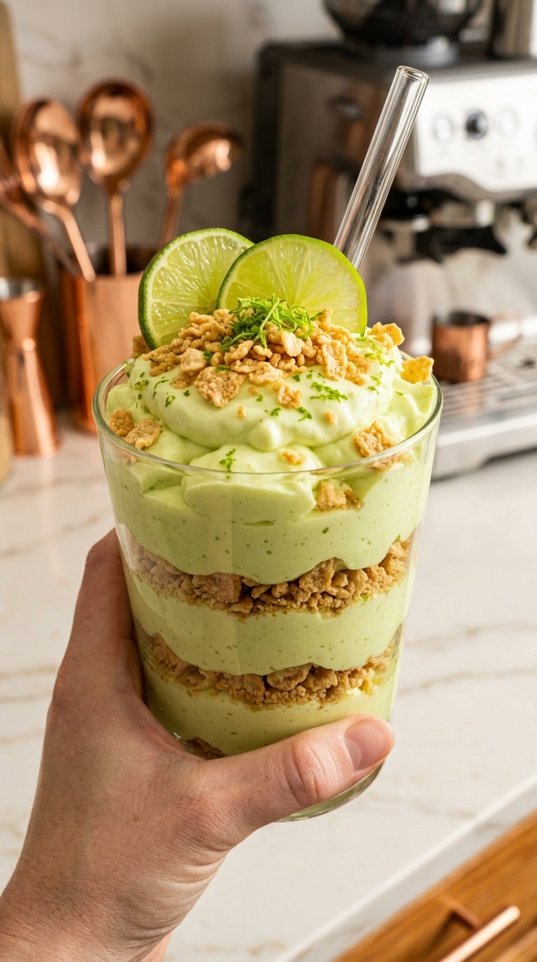 Easy Key Lime Pie Mousse Parfaits (Creamy No-Bake Dessert)