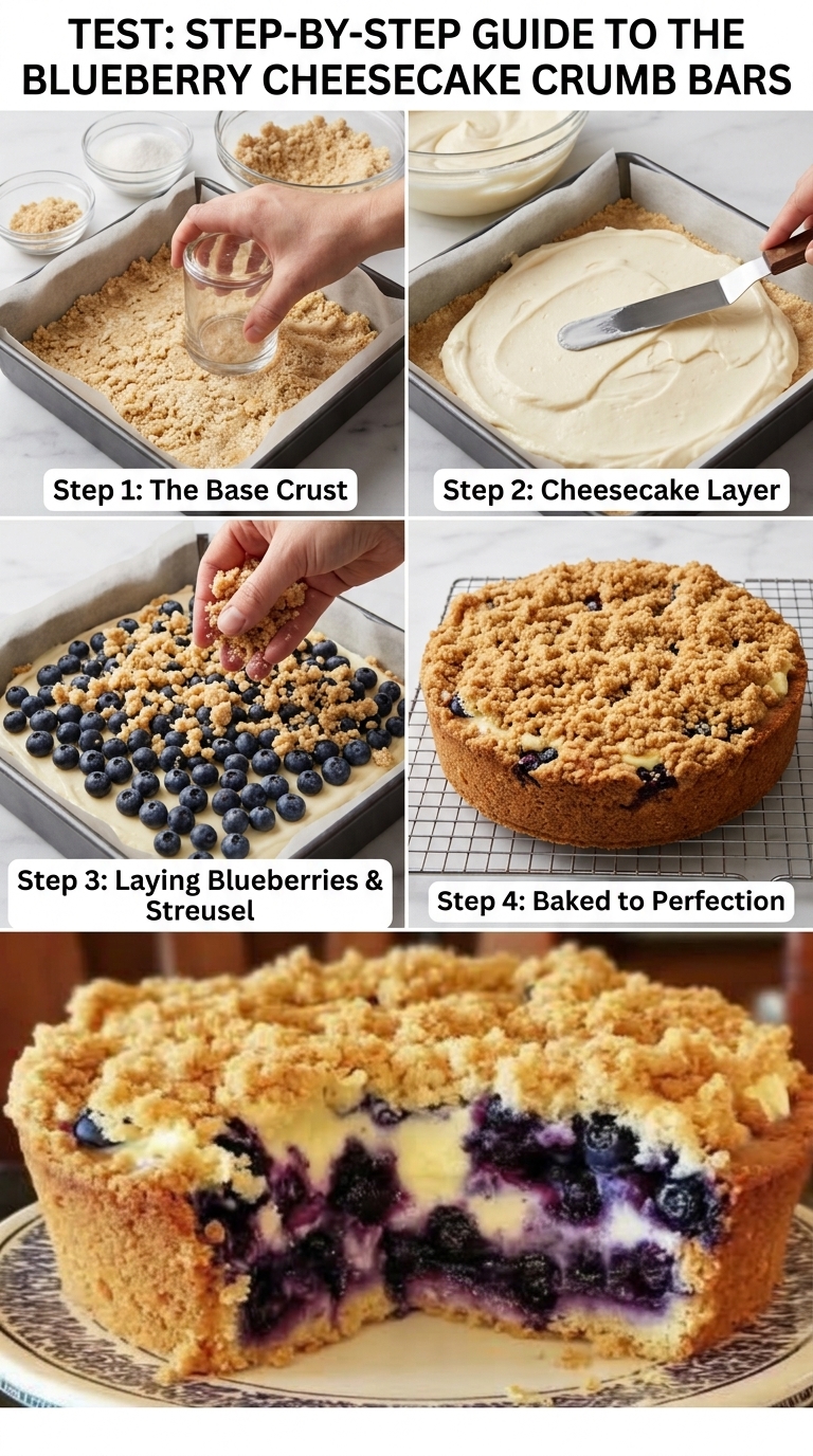 Ultimate Blueberry Cream Cheese Crumble Cake Recipe