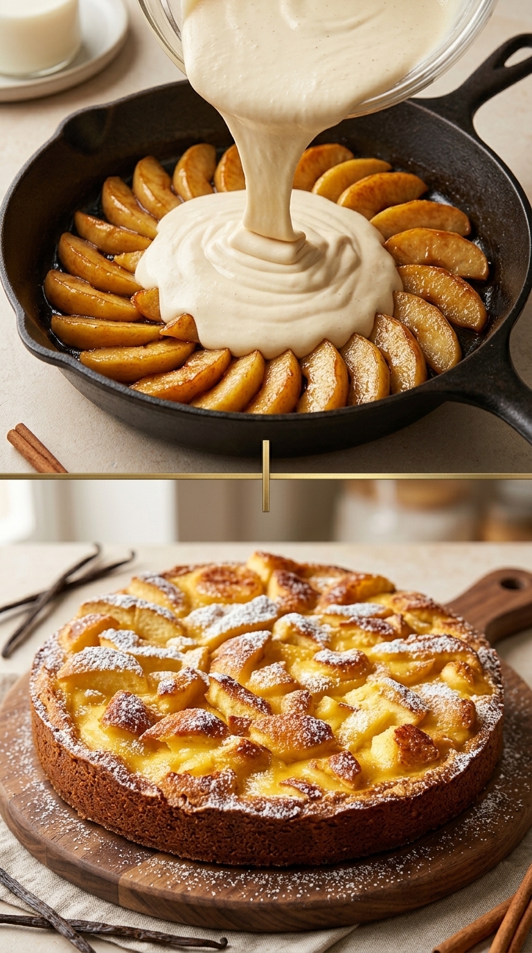 Easy Skillet Apple Upside-Down Cake Recipe