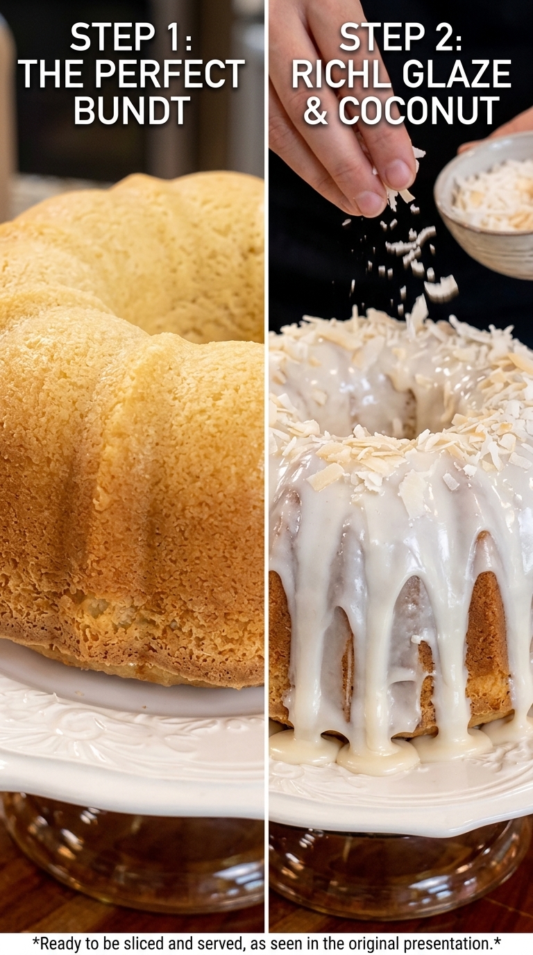 Glazed Coconut Bundt Cake Recipe (Moist, Buttery & Easy to Make)